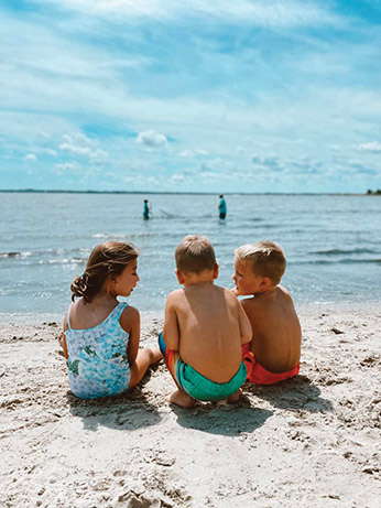 Children on Sand