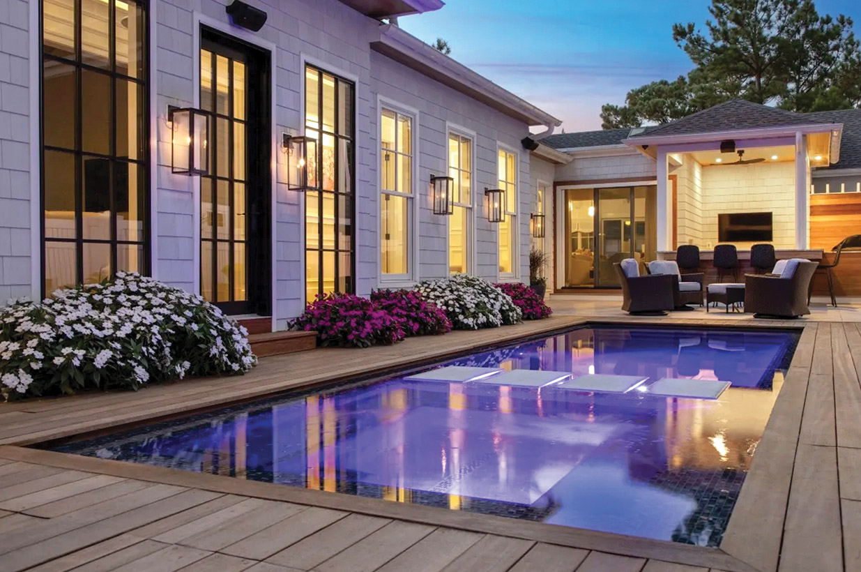 Lighted Swimming Pool