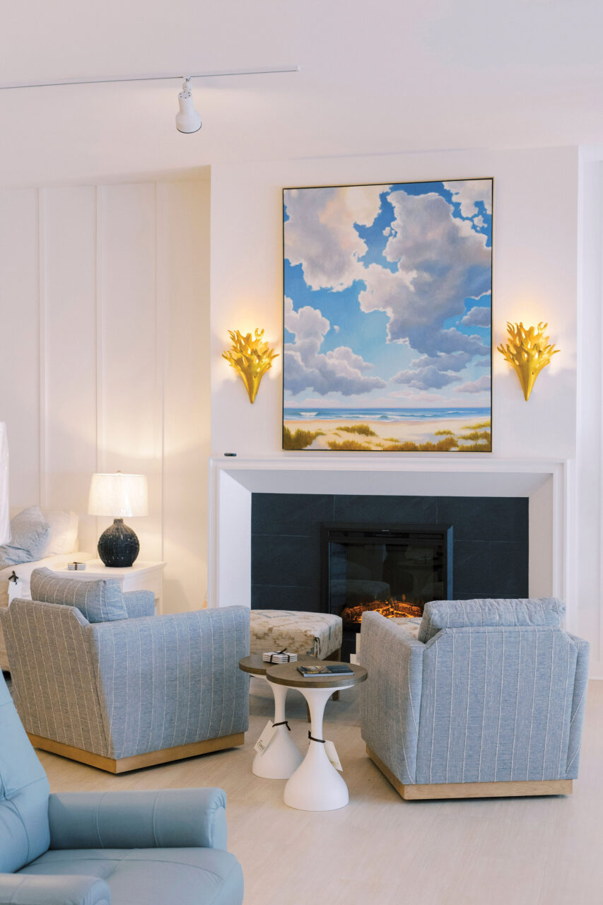 Living Room with Fireplace